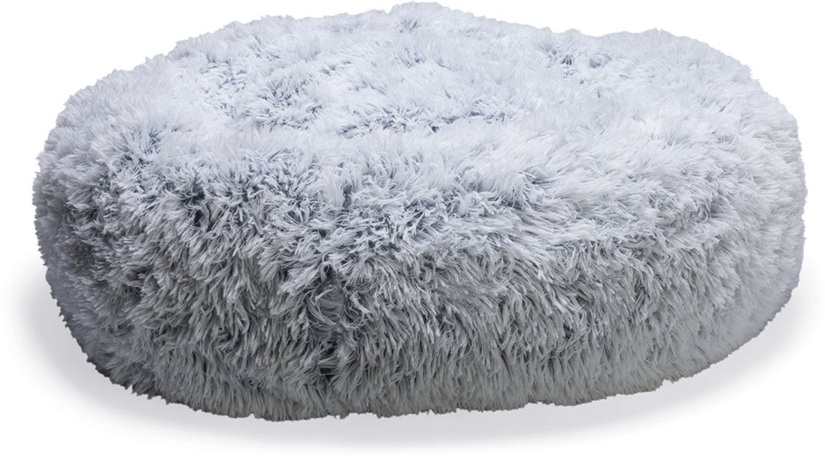 Beeztees siba - cama ortopédica para perros - cama para perros donut - mullida - gris - 70x70x25 cm