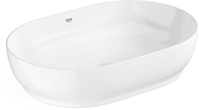 Lavabo Grohe essence ovale – 60 cm – senza troppopieno – ceramica lucida – aquaceramic hyperclean – bianco