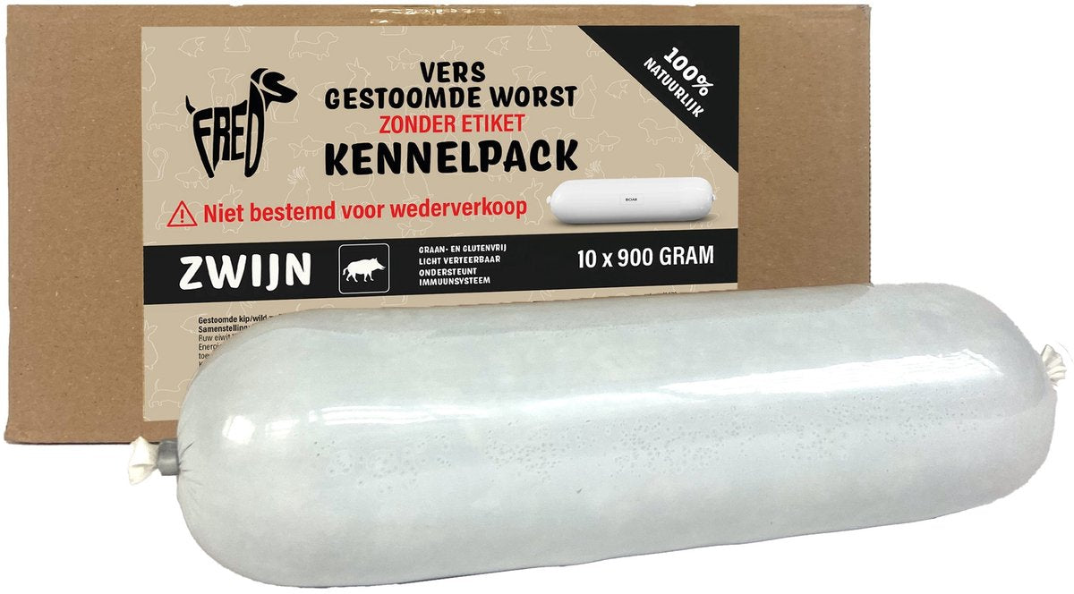 Freds Vapor de carne fresca salchicha de carne fresca grano de jabalí y gluten
