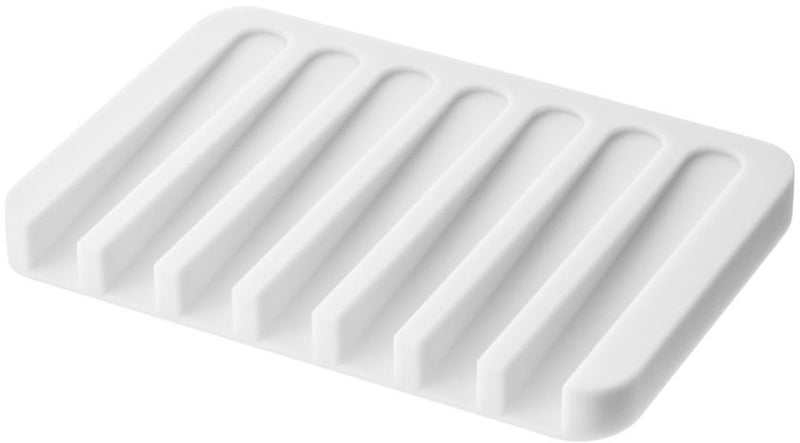 Yamazaki flow jabonera de silicona - blanco