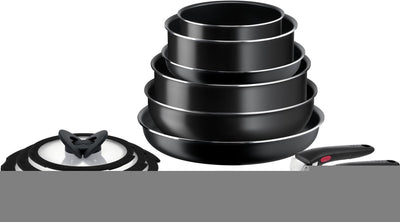 Tefal ingenio easy cook clean - set padelle - 13 pezzi - non adatto all'induzione - impilabile - manico removibile