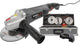 Amoladora angular eléctrica powerplus poweset2 - amoladora 900w - disco abrasivo 125mm ᴓ, compacta, con 6 accesorios, estuche para guardar