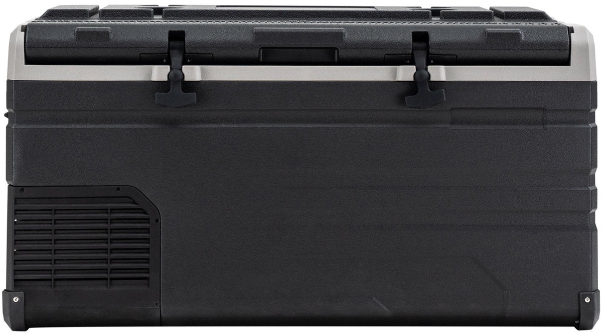 Frigo portatile Steamy-e a compressore elettrico monozona - monozona - 77 litri - 12v e 230v - per auto e campeggio - nero