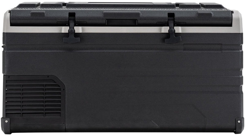 Frigo portatile Steamy-e a compressore elettrico monozona - monozona - 77 litri - 12v e 230v - per auto e campeggio - nero