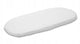Merkloos sans marque sensillo jersey weegblad wit 35x75 cm - bijpassend
