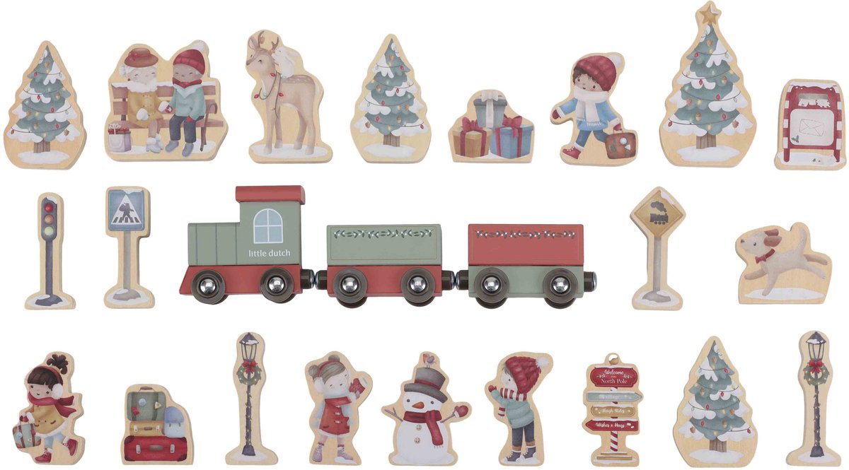 Little dutch advent kalender treinbaan fsc