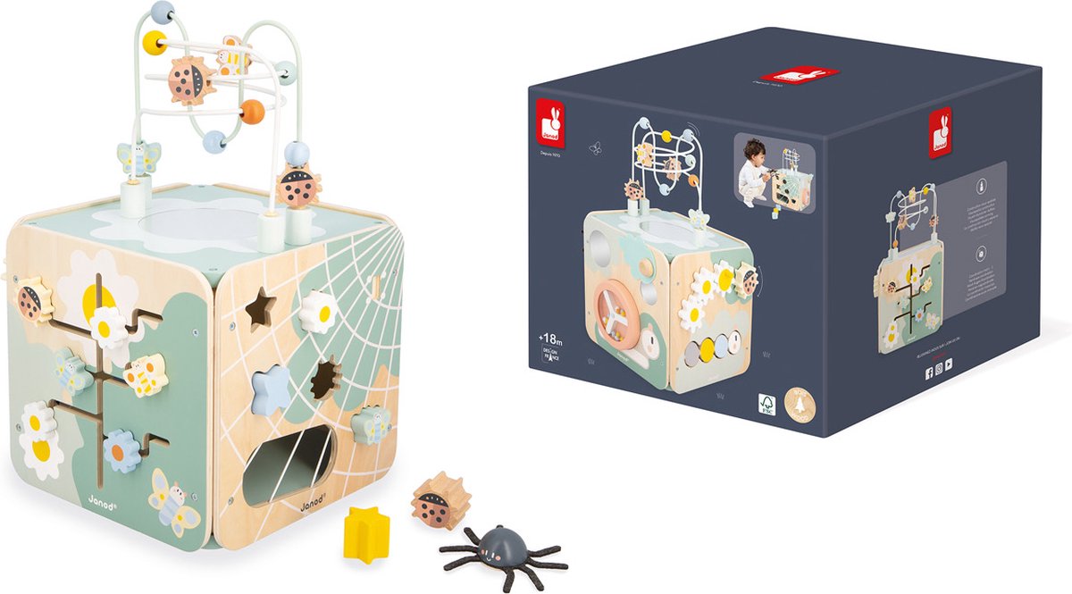 Janod - sweet cocoon - activity cube maxi