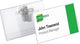 Resistente badge bl.5+clip spilla 54x90 - 5 pezzi