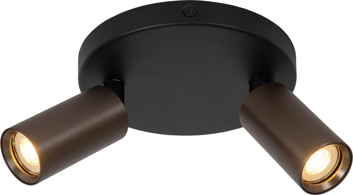 Lucide ritmo - faretto da soffitto (lampada da soffitto) - ø 15 cm - 2xgu10 (mr11) - caffè