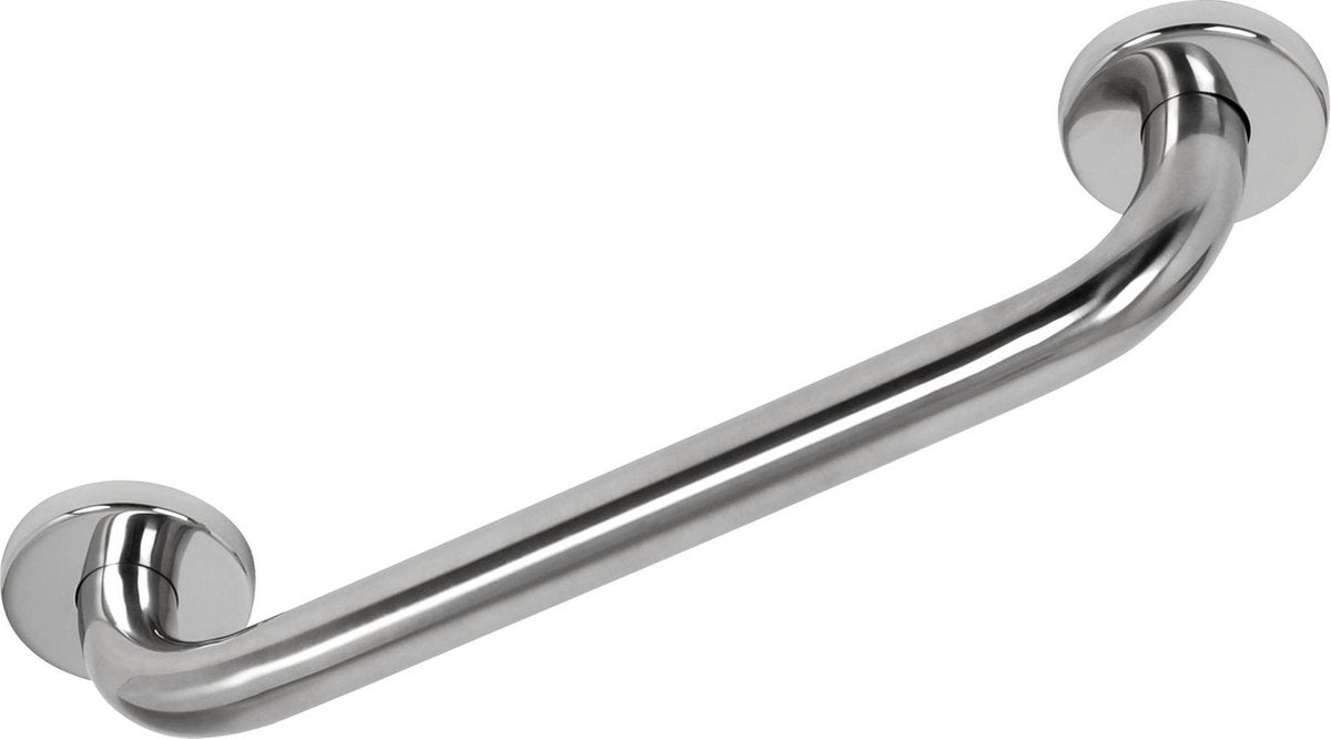Plieger vigo badgreep – badgreep rvs – met schroeven – handgreep badkamer 30 cm – 10 jaar garantie – chroom