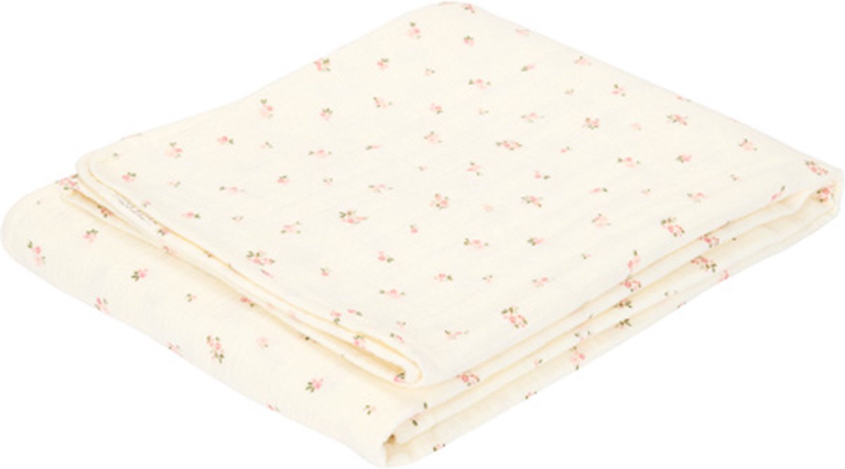 Piccola coperta per presepe olandese - bianca - giardino fatato - fiore fatato