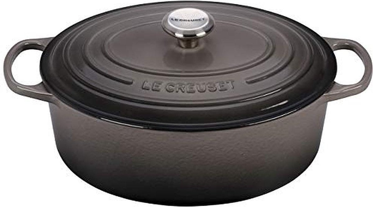 Padella firmata Le Creuset - ovale - selce - ø 31 cm 6,3 litri