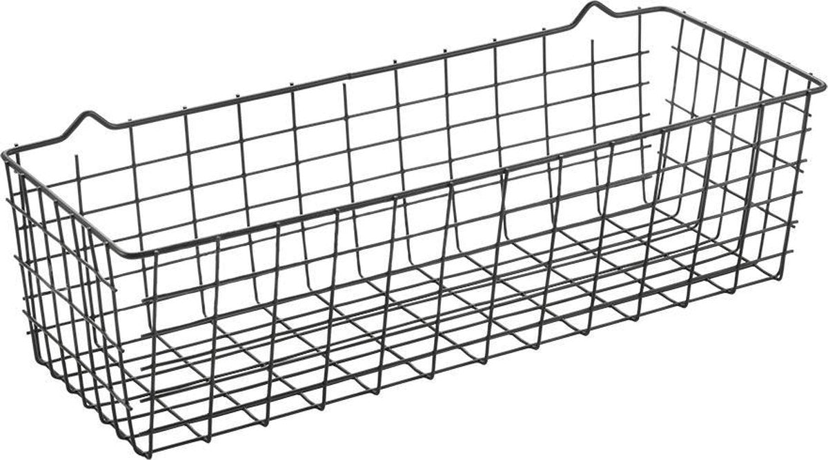 Metaltex - mandje koala - opbergmand - zwart - 33 x 9 x 12 cm