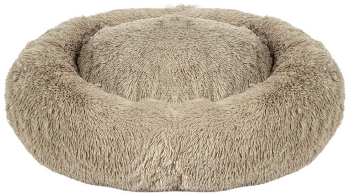 Duvo plus snug - donut bed - beige - s - 50x50x13cm - wasbaar