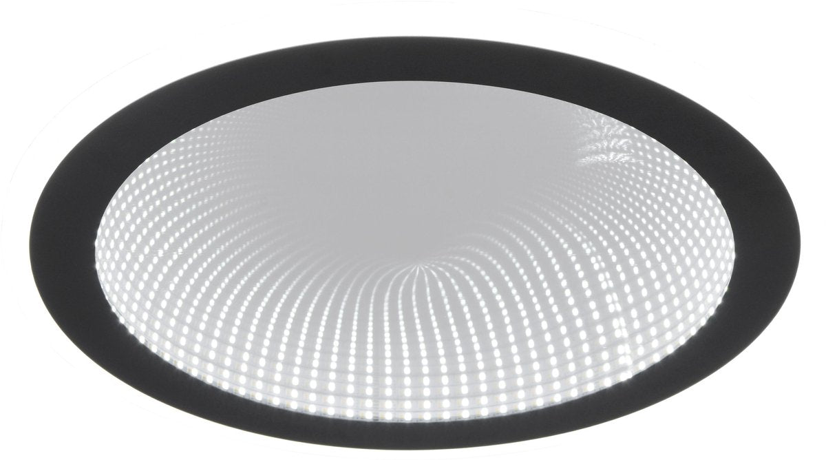 Rl live your light reality glace - ceiling lamp - black matt - incl. 1x SMD 21.5 W - remote control - integrated dimmer - continuously adjustable light color - night light - dimmable with switch - not suitable for external dimmer - memory function - tim