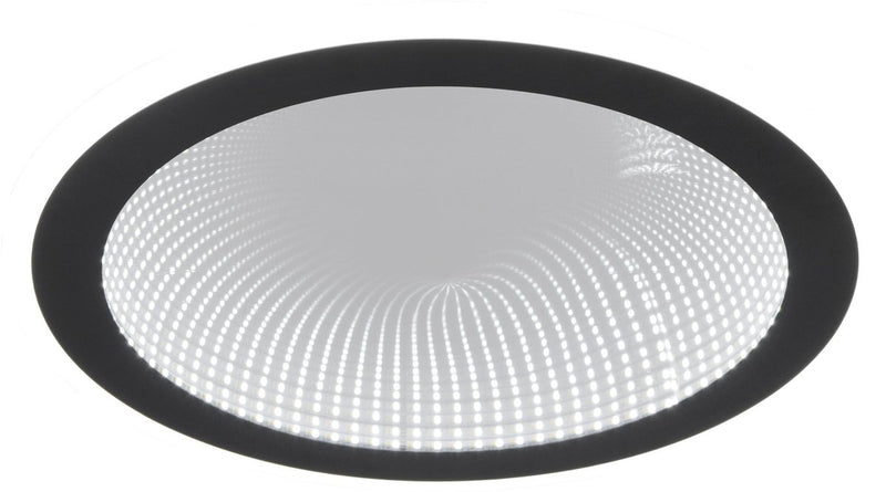 Rl live your light reality glace - plafondlamp - zwart mat - incl. 1x smd 21,5 w - afstandsbediening - geintegreerde dimmer - traploos instelbare lichtkleur - nachtlampje - dimbaar met schakelaar - niet geschikt voor externe dimmer - geheugenfunctie - tim