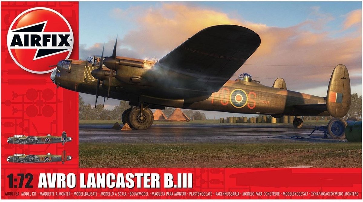 Airfix avro lancaster b.iii - kit di montaggio per aereo - scala 1:72
