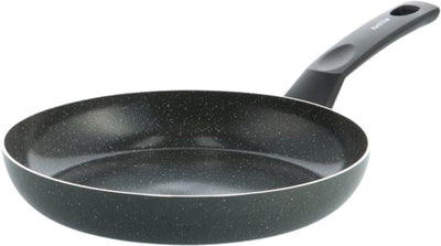 Padella Kochstar Stein 24 cm - rivestimento antiaderente senza pfas - padella a induzione - padella in ceramica - adatta al forno fino a 130°C - manici freddi - granito nero