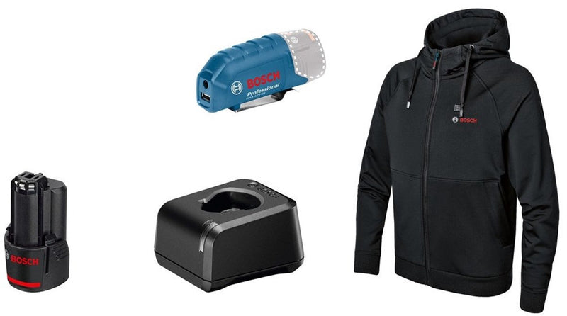 Bosch ghh 12+18v xa l kit sudadera con capucha calefactable en caja - 06188000gd