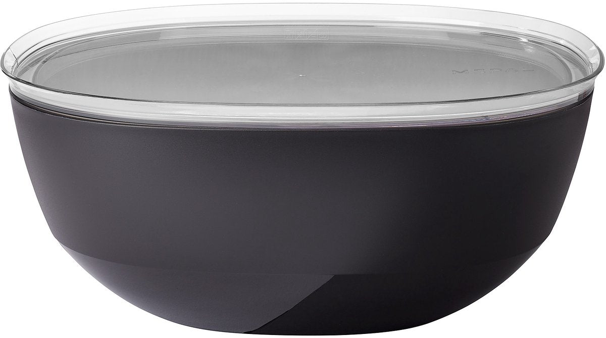 Cuenco para servir Mepal con tapa silueta - 5000 ml - ensaladera - negro nórdico
