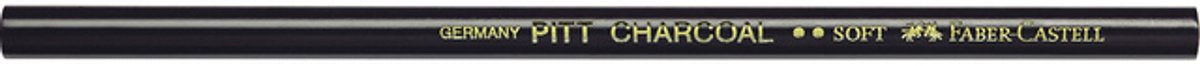 Lápiz carbón faber-castell - pitt monocromo - suave - fc-117403