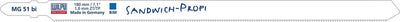 Lame per seghetto alternativo Buildalot Bosch T718AF - adatte per metallo - mg 51 bi (set da 5)