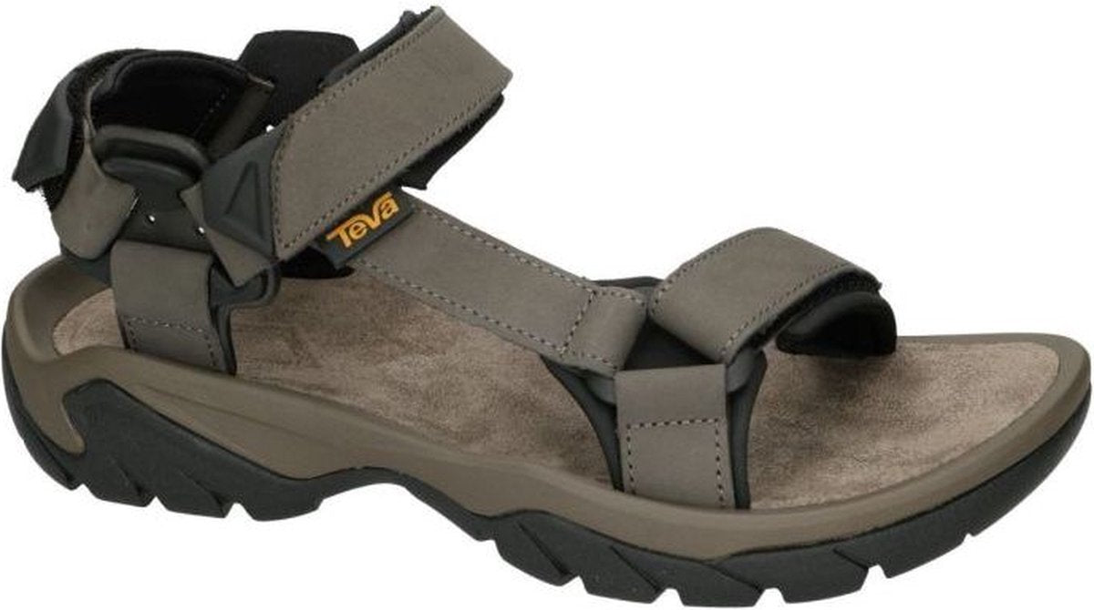 Sandalias de hombre Teva m terra fi 5 universal de piel - gris oscuro