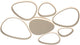 Lucide samling - lampada da soffitto (lampada da soffitto) - LED dimmerabile - CCT - 1x72W 2700K 4000K - tortora
