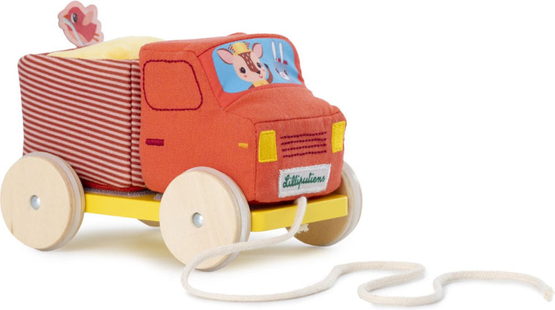 Lilliputiens - figura de tracción - camión volquete con actividades