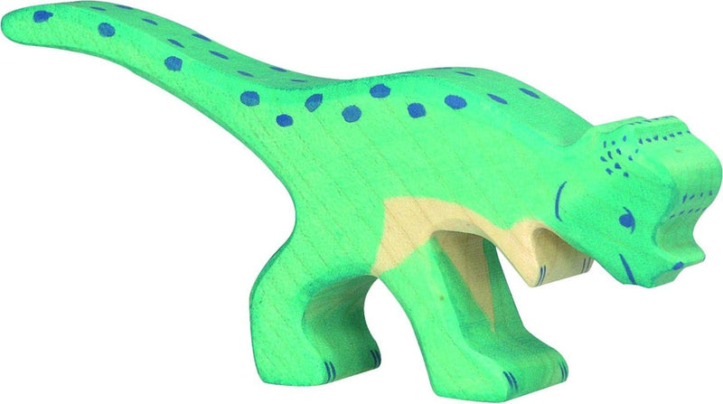 Dinosaurio Holztiger - pachycephalosaurus - 15x2x8cm - figura de madera - hecho a mano