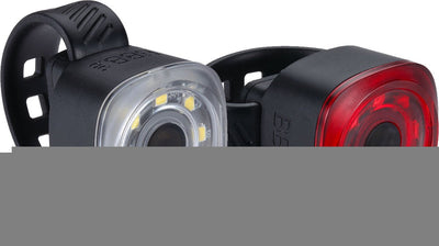 Bbb cycling spirit minilamp fietsverlichting set - fietsverlichting usb oplaadbaar - 30 lumen voorlicht 12 lumen achterlicht - waterdicht - lange accuduur - bls-227