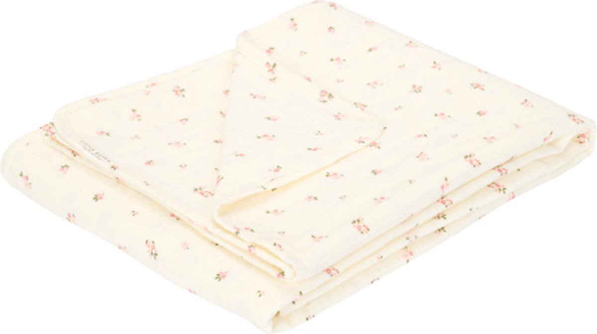 Piccola coperta per presepe olandese - bianca - giardino fatato - fiore fatato