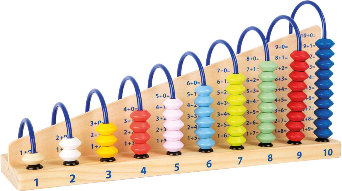 Abacus de madera de pie pequeño