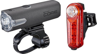 Cateye synccore + synckinetic fietsverlichting set - bluetooth - led