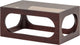 Tavolino Woood Trax - legno di acacia - marrone - 35x77x50