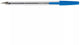 Q-connect balpen, met dop, 0,7 mm, medium punt, blauw, doos van 20