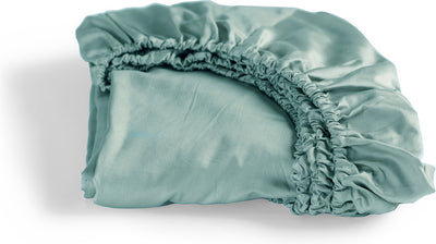 Cinderella - sundays - hoeslaken - tot 25 cm matrashoogte - satijn - 100x210 cm - mineraal groen