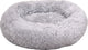 Cesta para perros Flamingo donut redonda gris claro 50cm