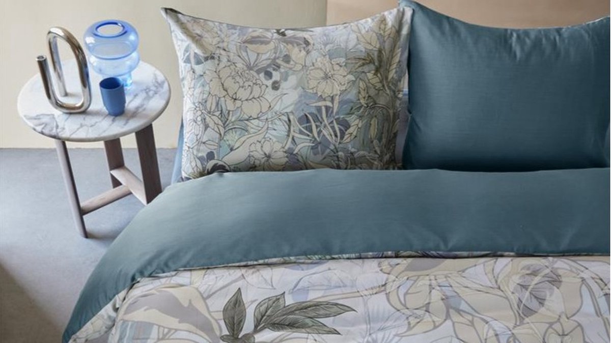 Copripiumino Kardol nobile - twin xl - 260x200 220 - blu grigio