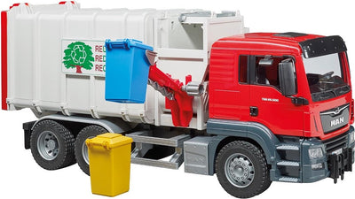 Bruder Man TGS Garbage Truck Side caricatore