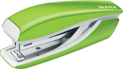 Mini cucitrice Leitz wow - capacità 10 fogli - punti metallici inclusi - per ufficio e lavoro a casa - ideale per l'home office - verde