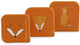 Trixie set 3 scatole per snack – Mr. Fox – scatola per snack da 3 pezzi – facile da aprire – ideale per i bambini