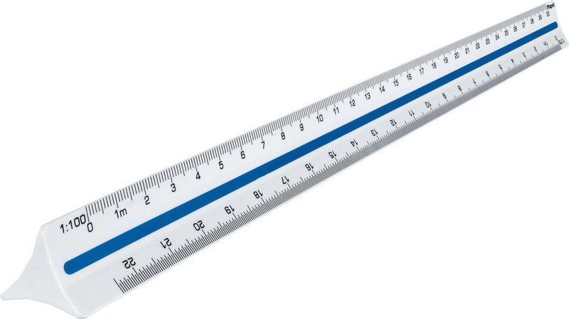 Báscula de oficina Maped 1:20>1:125 - en tubo de plástico