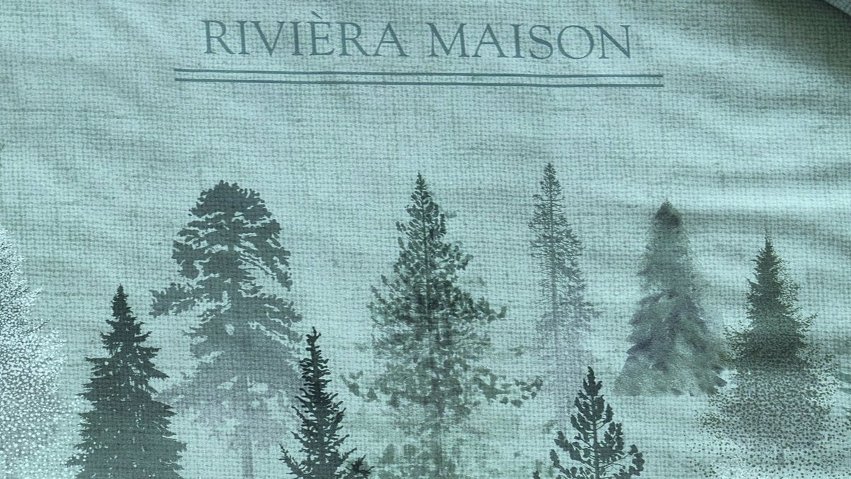 Riviera maison rivièra maison foggy forest dekbedovertrek - tweepersoons - 200 x 200 220 cm - groen