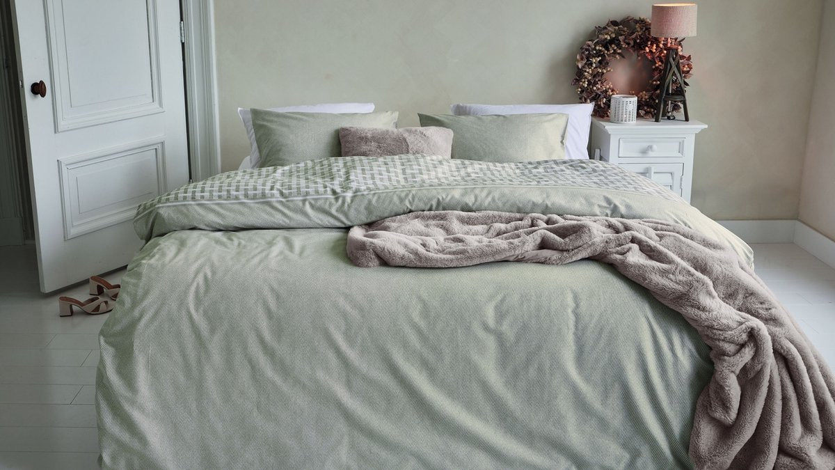 Riviera maison rivièra maison hayes copripiumino - matrimoniale - 200 x 200 220 cm - sabbia