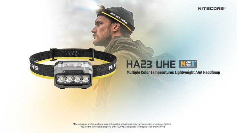 Linterna frontal Nitecore ha23 uhe verde mirto
