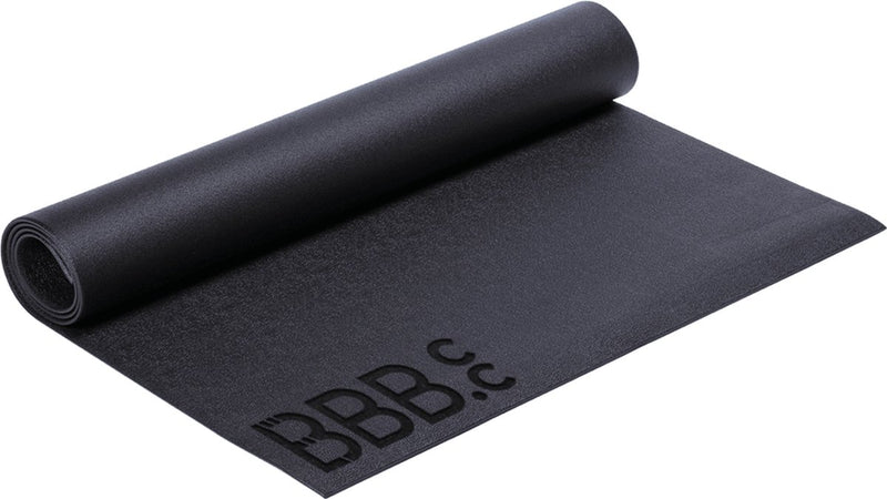 Bbb Cycling Alfombrilla Antideslizante para Bicicleta Ciclismo Indoor - 190 x 90 cm - Alfombrilla Resistente al Sudor Bicicleta Fitness - Alfombrilla Protectora para Bicicleta estática Ciclismo Indoor - Estera de Entrenamiento - bic-01