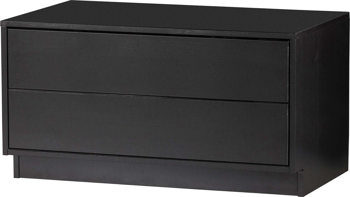 Mueble TV finca de madera - pino - negro - 40x75x40