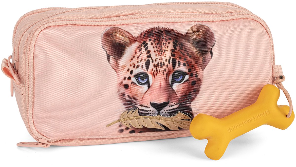 Pietre e ossa Rowan 2.0 - astuccio - astuccio per bambini - 3 scomparti - cacciatore innocente - fiore