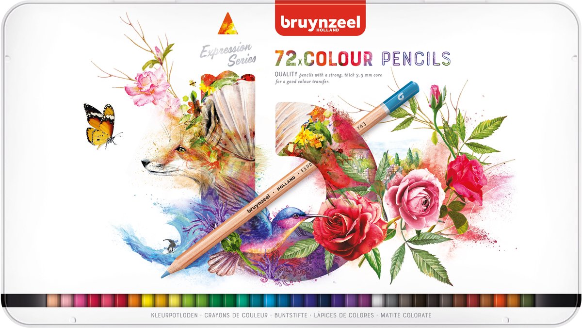 Bruynzeel Expression Lápices de colores Blik 72